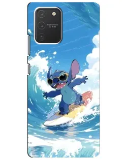 Чехол для Samsung Galaxy S10 Lite с картинкой «Стич на волне» Чехол для Samsung Galaxy S10 Lite с картинкой «Стич на волне»