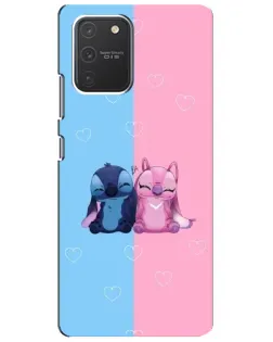 Чехол для Samsung Galaxy S10 Lite с картинкой «Stitch и Angel Love» Чехол для Samsung Galaxy S10 Lite с картинкой «Stitch и Angel Love»