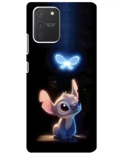 Чехол для Samsung Galaxy S10 Lite с картинкой «Сияющий Стич» Чехол для Samsung Galaxy S10 Lite с картинкой «Сияющий Стич»