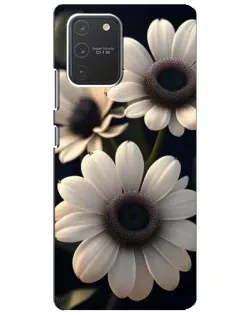 Чехол для Samsung Galaxy S10 Lite с картинкой «Белые маргаритки макро»