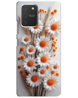 Чехол для Samsung Galaxy S10 Lite с картинкой «Белые сухоцветы»