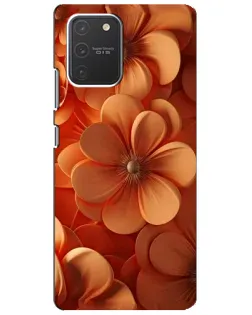 Чехол для Samsung Galaxy S10 Lite с картинкой «Оранжевый макро цветок»