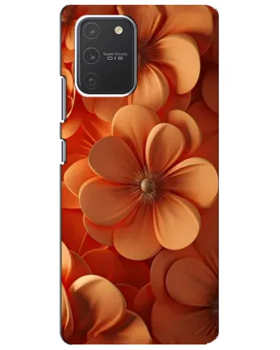 Чехол для Samsung Galaxy S10 Lite с картинкой «Оранжевый макро цветок» Чехол для Samsung Galaxy S10 Lite с картинкой «Оранжевый макро цветок»