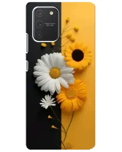 Чехол для Samsung Galaxy S10 Lite с картинкой «Подсолнух и ромашка»