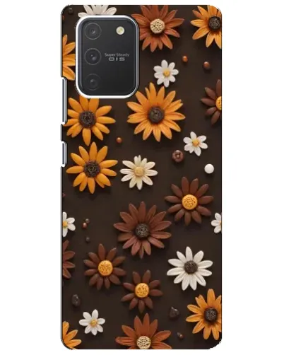 Чехол для Samsung Galaxy S10 Lite с картинкой «Узор из маленьких подсолнухов» Чехол для Samsung Galaxy S10 Lite с картинкой «Узор из маленьких подсолнухов»