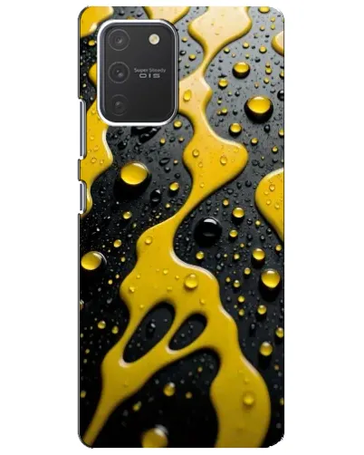Чехол для Samsung Galaxy S10 Lite с картинкой «Жидкое желтое золото» Чехол для Samsung Galaxy S10 Lite с картинкой «Жидкое желтое золото»