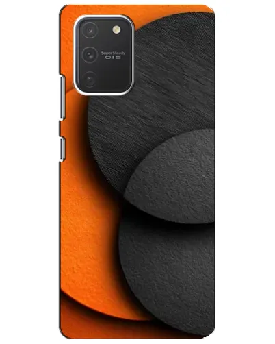 Чехол для Samsung Galaxy S10 Lite с картинкой «Геометрия оранжевых кругов» Чехол для Samsung Galaxy S10 Lite с картинкой «Геометрия оранжевых кругов»