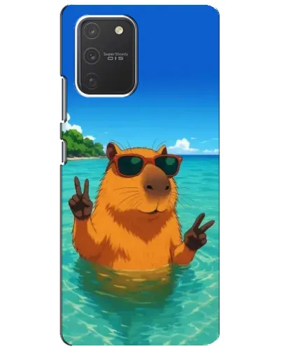 Чехол для Samsung Galaxy S10 Lite с картинкой «Морская капибара»