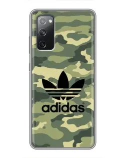 Чехол для Samsung Galaxy S20 FE с картинкой «Милитари стиль Adidas»