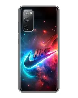 Чехол для Samsung Galaxy S20 FE с картинкой «Огненный логотип Nike» Чехол для Samsung Galaxy S20 FE с картинкой «Огненный логотип Nike»