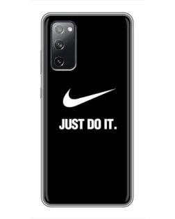 Чехол для Samsung Galaxy S20 FE с картинкой «Классический принт Nike» Чехол для Samsung Galaxy S20 FE с картинкой «Классический принт Nike»