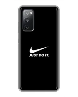 Чехол для Samsung Galaxy S20 FE с картинкой «Минимализм от Nike» Чехол для Samsung Galaxy S20 FE с картинкой «Минимализм от Nike»