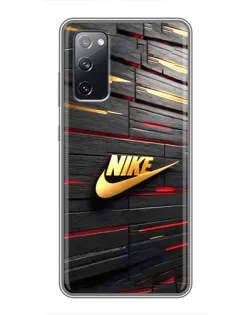 Чехол для Samsung Galaxy S20 FE с картинкой «Золотой Nike на металле» Чехол для Samsung Galaxy S20 FE с картинкой «Золотой Nike на металле»