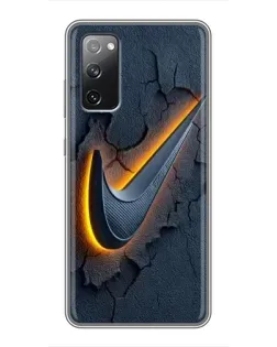 Чехол для Samsung Galaxy S20 FE с картинкой «Объемный логотип Найк» Чехол для Samsung Galaxy S20 FE с картинкой «Объемный логотип Найк»