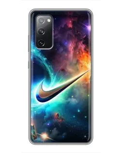 Чехол для Samsung Galaxy S20 FE с картинкой «Космический Nike Swoosh» Чехол для Samsung Galaxy S20 FE с картинкой «Космический Nike Swoosh»