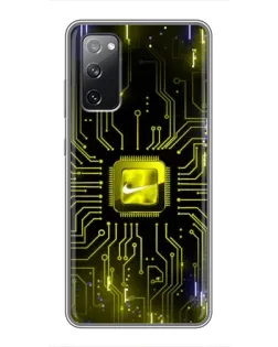 Чехол для Samsung Galaxy S20 FE с картинкой «Nike — золотая искра» Чехол для Samsung Galaxy S20 FE с картинкой «Nike — золотая искра»