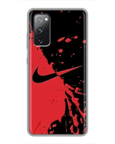 Чехол для Samsung Galaxy S20 FE с картинкой «Красные брызги Nike» Чехол для Samsung Galaxy S20 FE с картинкой «Красные брызги Nike»