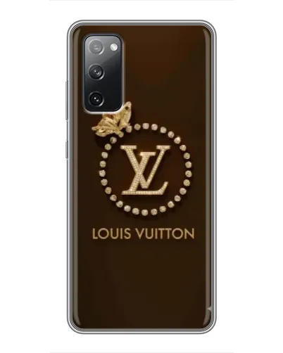 Чехол для Samsung Galaxy S20 FE с картинкой «LV — золотая печать» Чехол для Samsung Galaxy S20 FE с картинкой «LV — золотая печать»