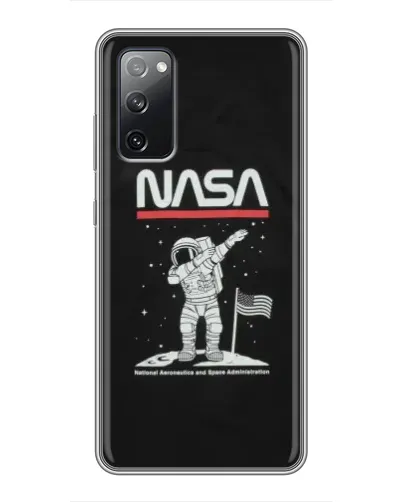 Чехол для Samsung Galaxy S20 FE с картинкой «NASA — шагаем по Луне» Чехол для Samsung Galaxy S20 FE с картинкой «NASA — шагаем по Луне»