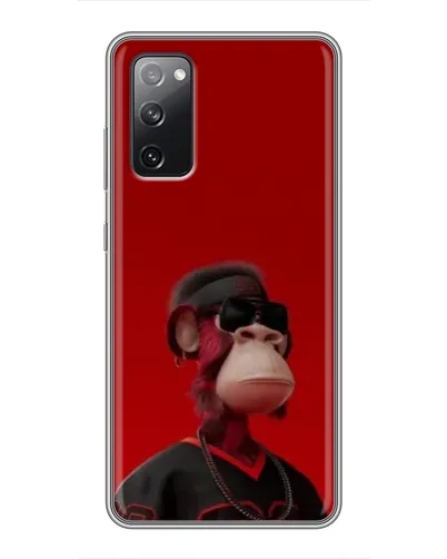 Чехол для Samsung Galaxy S20 FE с картинкой «Bored Ape в красном»