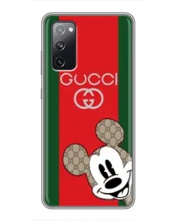 Чохол для Samsung Galaxy S20 FE з картинкою «Gucci — смуги та Міккі» Чохол для Samsung Galaxy S20 FE з картинкою «Gucci — смуги та Міккі»