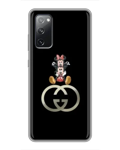 Чехол для Samsung Galaxy S20 FE с картинкой «Минни Маус на лого»