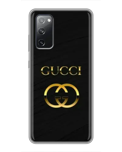 Чехол для Samsung Galaxy S20 FE с картинкой «Золотой логотип Gucci»