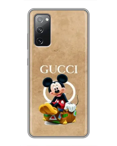 Чехол для Samsung Galaxy S20 FE с картинкой «Микки Маус Gucci — крафт»