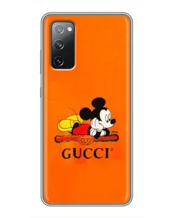 Чохол для Samsung Galaxy S20 FE з картинкою «Міккі Маус Gucci — помаранч» Чохол для Samsung Galaxy S20 FE з картинкою «Міккі Маус Gucci — помаранч»