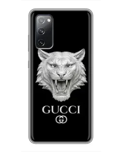 Чохол для Samsung Galaxy S20 FE з картинкою «Gucci — срібний лев» Чохол для Samsung Galaxy S20 FE з картинкою «Gucci — срібний лев»