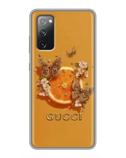 Чохол для Samsung Galaxy S20 FE з картинкою «Gucci — золоті метелики» Чохол для Samsung Galaxy S20 FE з картинкою «Gucci — золоті метелики»