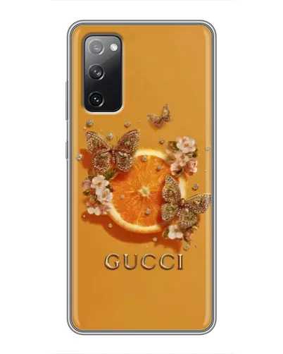 Чехол для Samsung Galaxy S20 FE с картинкой «Gucci — золотые бабочки» Чехол для Samsung Galaxy S20 FE с картинкой «Gucci — золотые бабочки»