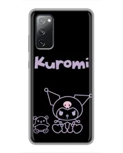 Чохол для Samsung Galaxy S20 FE з картинкою «Kuromi — чорний мінімалізм» Чохол для Samsung Galaxy S20 FE з картинкою «Kuromi — чорний мінімалізм»