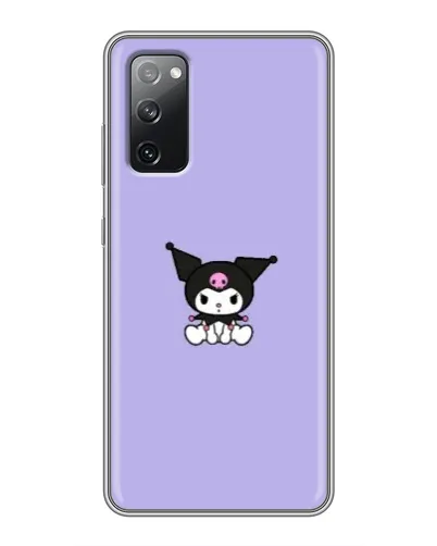 Чехол для Samsung Galaxy S20 FE с картинкой «Kuromi — фиолетовый минимализм»