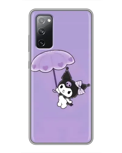 Чехол для Samsung Galaxy S20 FE с картинкой «Kuromi с зонтиком»