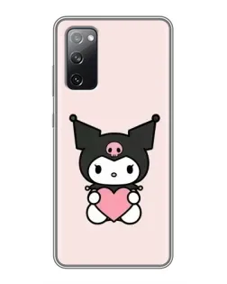 Чехол для Samsung Galaxy S20 FE с картинкой «Kuromi и сердце» Чехол для Samsung Galaxy S20 FE с картинкой «Kuromi и сердце»