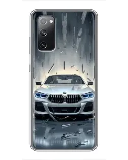 Чехол для Samsung Galaxy S20 FE с картинкой «BMW в свете фар»
