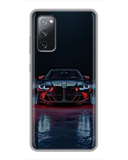 Чехол для Samsung Galaxy S20 FE с картинкой «BMW на мокрой дороге»