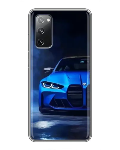Чехол для Samsung Galaxy S20 FE с картинкой «Голубая BMW M4» Чехол для Samsung Galaxy S20 FE с картинкой «Голубая BMW M4»