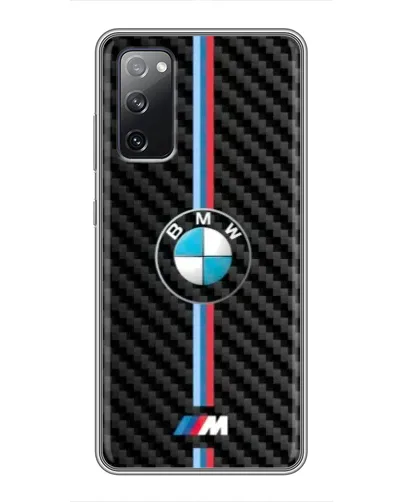 Чехол для Samsung Galaxy S20 FE с картинкой «Эмблема BMW и карбон» Чехол для Samsung Galaxy S20 FE с картинкой «Эмблема BMW и карбон»