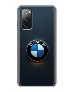 Чехол для Samsung Galaxy S20 FE с картинкой «Логотип BMW — минимализм»
