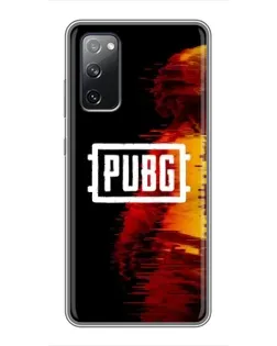 Чохол для Samsung Galaxy S20 FE з картинкою «Яскравий логотип PUBG»