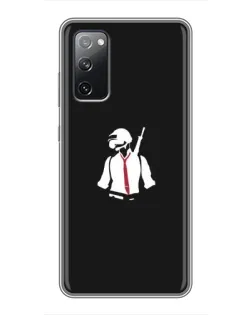 Чохол для Samsung Galaxy S20 FE з картинкою «PUBG — силует воїна»