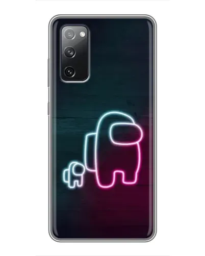 Чехол для Samsung Galaxy S20 FE с картинкой «Among Us неон-арт» Чехол для Samsung Galaxy S20 FE с картинкой «Among Us неон-арт»