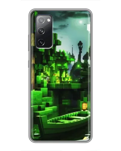 Чехол для Samsung Galaxy S20 FE с картинкой «Minecraft лесной пейзаж»