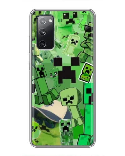 Чехол для Samsung Galaxy S20 FE с картинкой «Криперы Minecraft»
