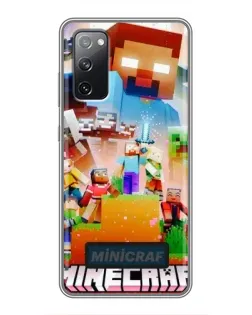 Чохол для Samsung Galaxy S20 FE з картинкою «Minecraft герої гри» Чохол для Samsung Galaxy S20 FE з картинкою «Minecraft герої гри»