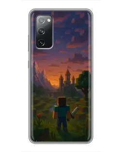 Чехол для Samsung Galaxy S20 FE с картинкой «Стив у башни»