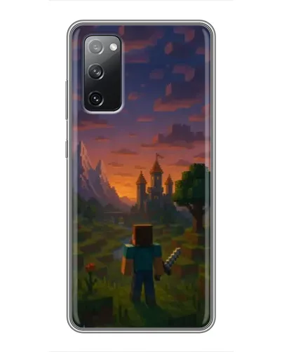 Чехол для Samsung Galaxy S20 FE с картинкой «Стив у башни»