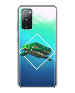 Чехол для Samsung Galaxy S20 FE с картинкой «Черепаха Minecraft»